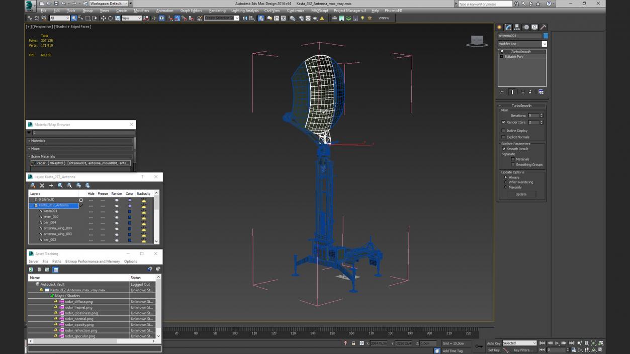 Kasta 2E2 Antenna 3D