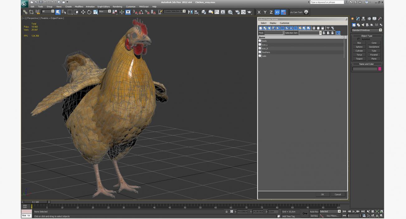 Chicken 3D model