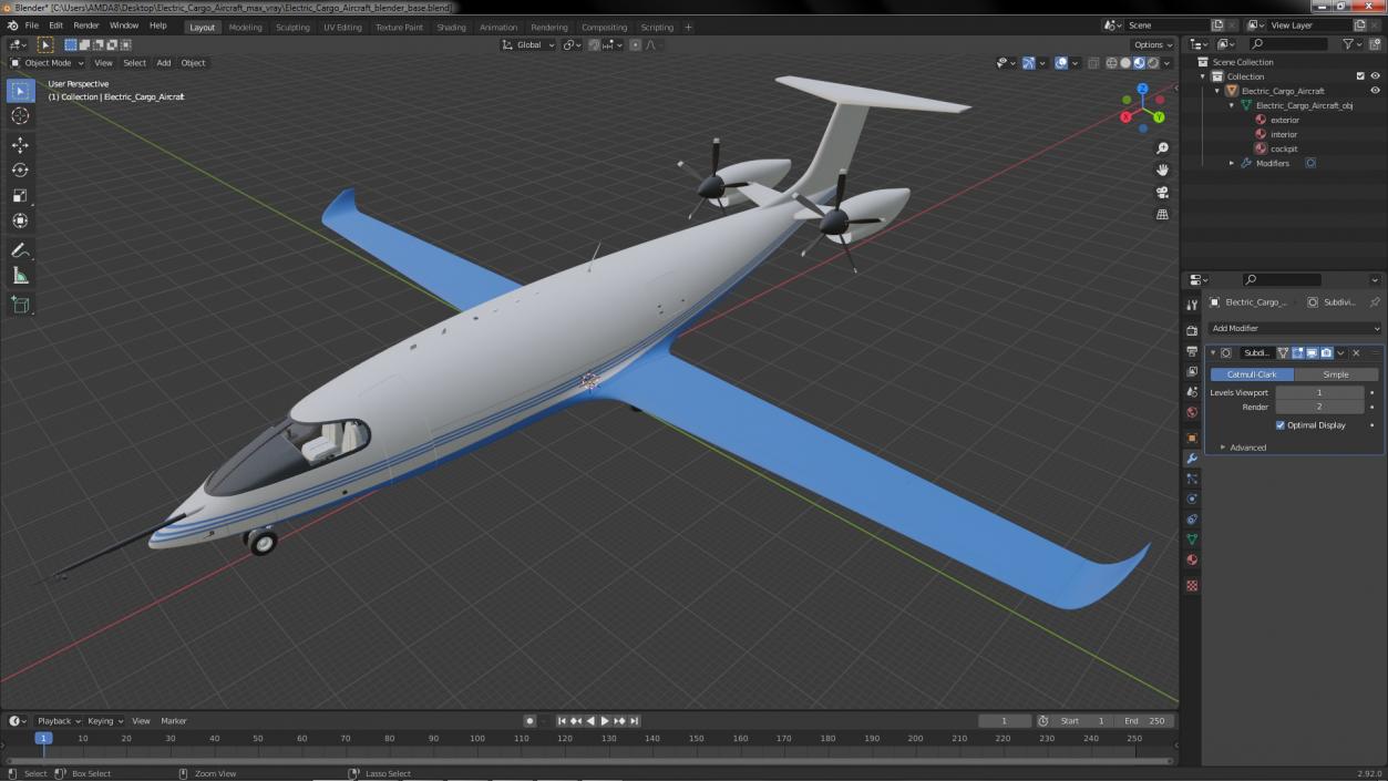 3D Electric Cargo Aircraft(1)