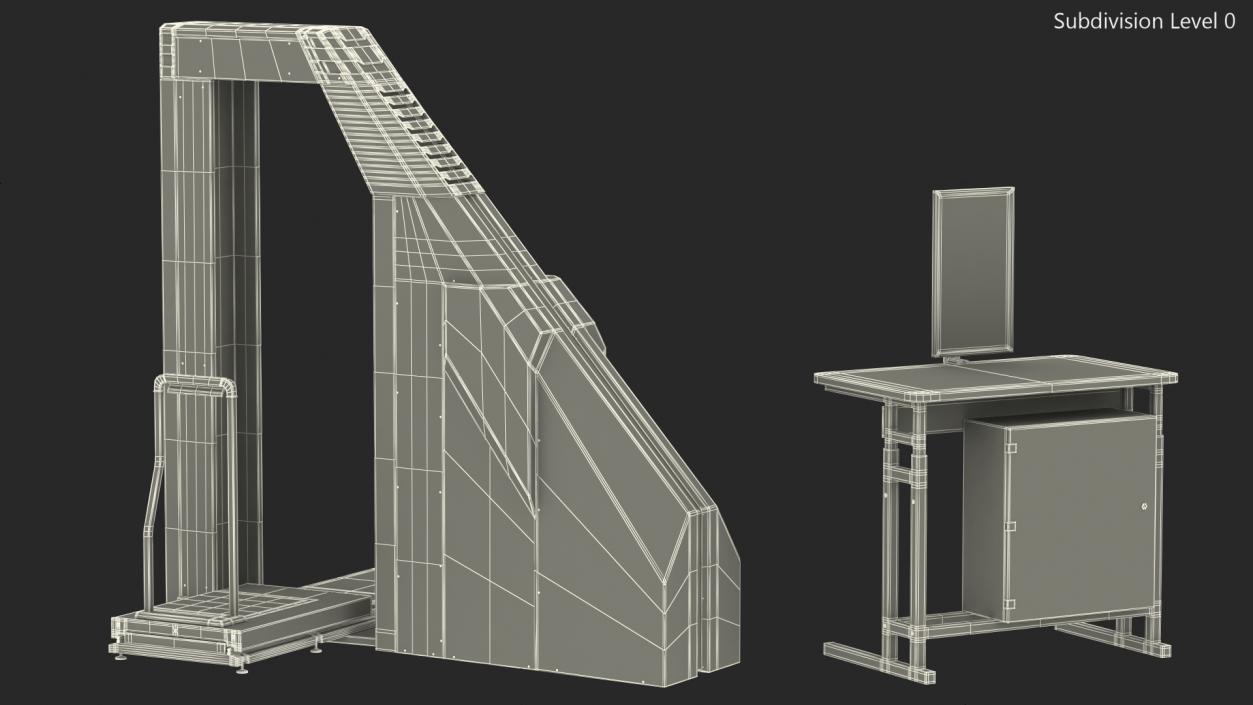 3D Conpass Smart DV Xray Full Body Scanner Rigged