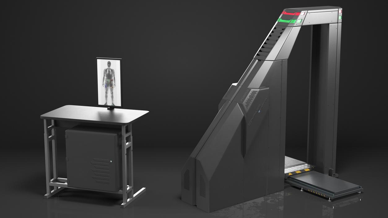 3D Conpass Smart DV Xray Full Body Scanner Rigged