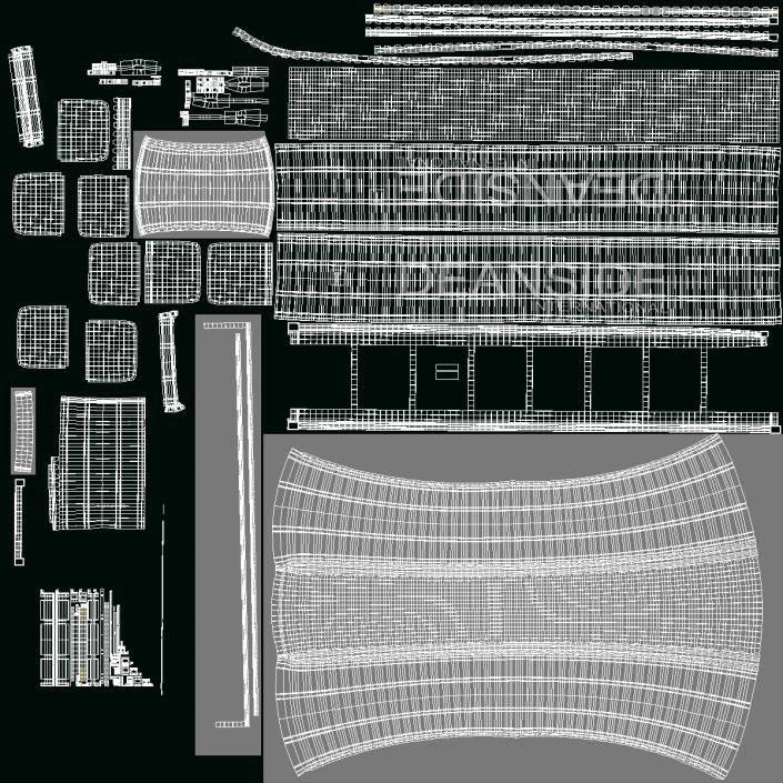 3D model 40ft Double Door Shipping Container