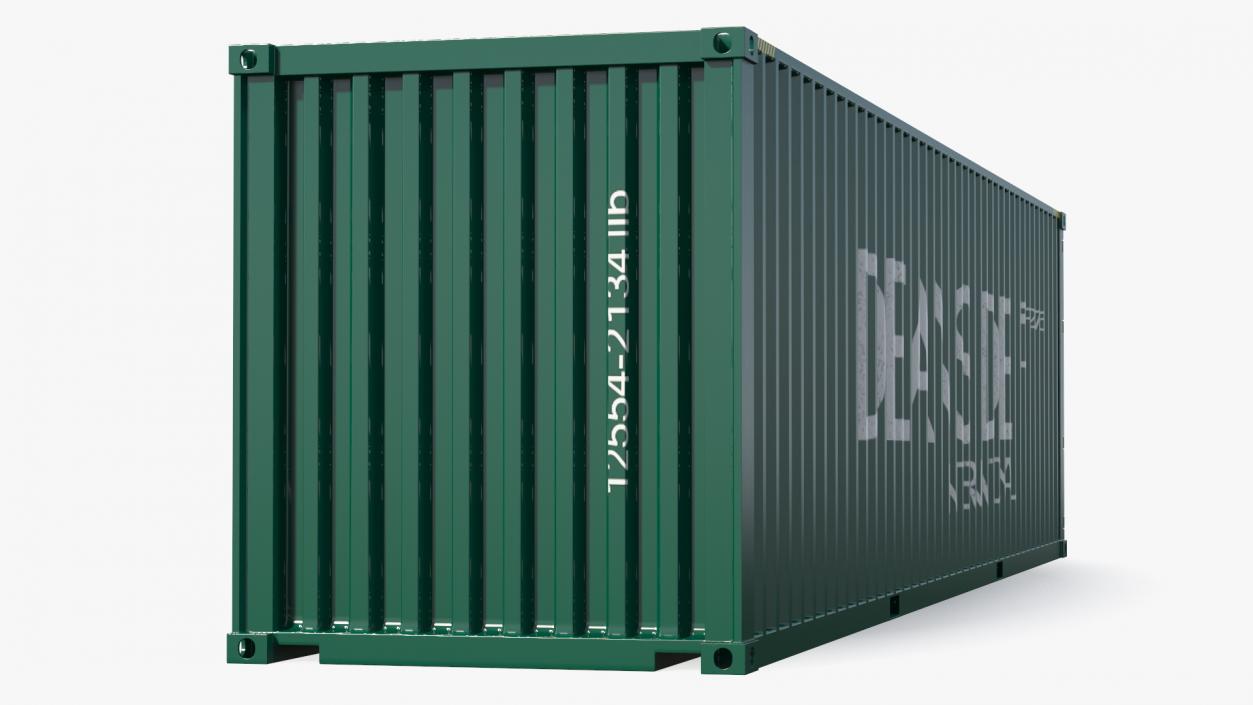 3D model 40ft Double Door Shipping Container