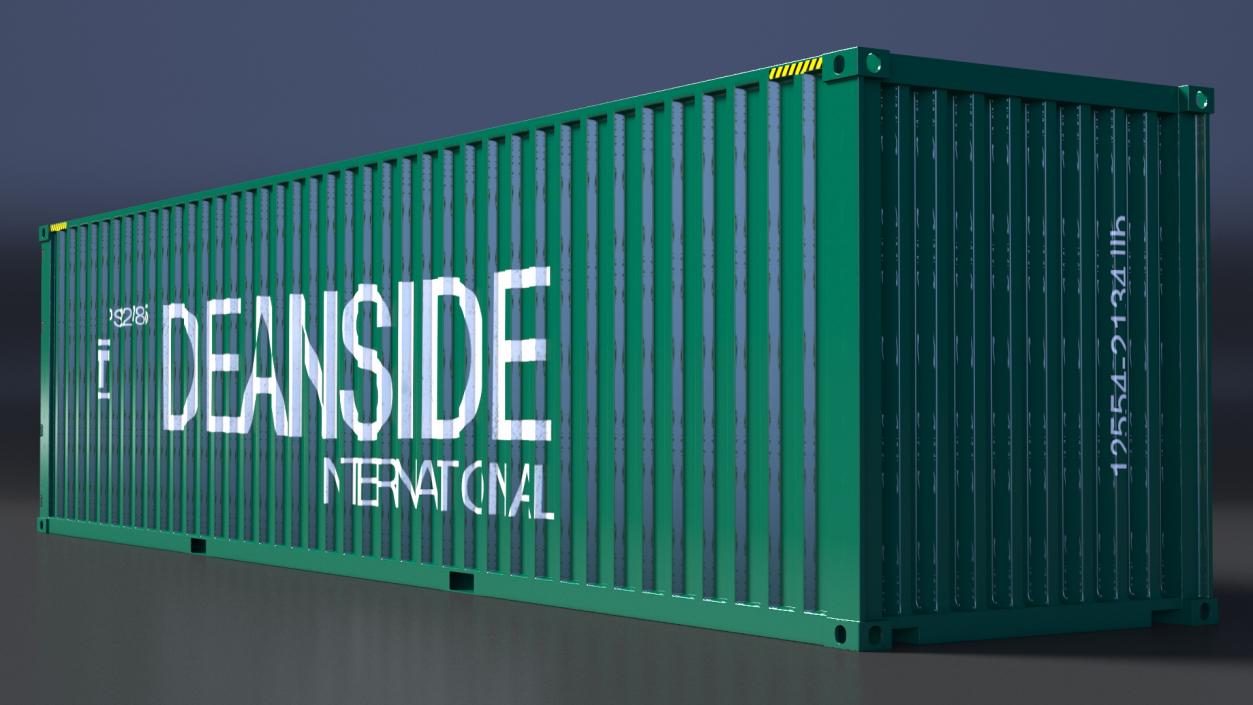 3D model 40ft Double Door Shipping Container