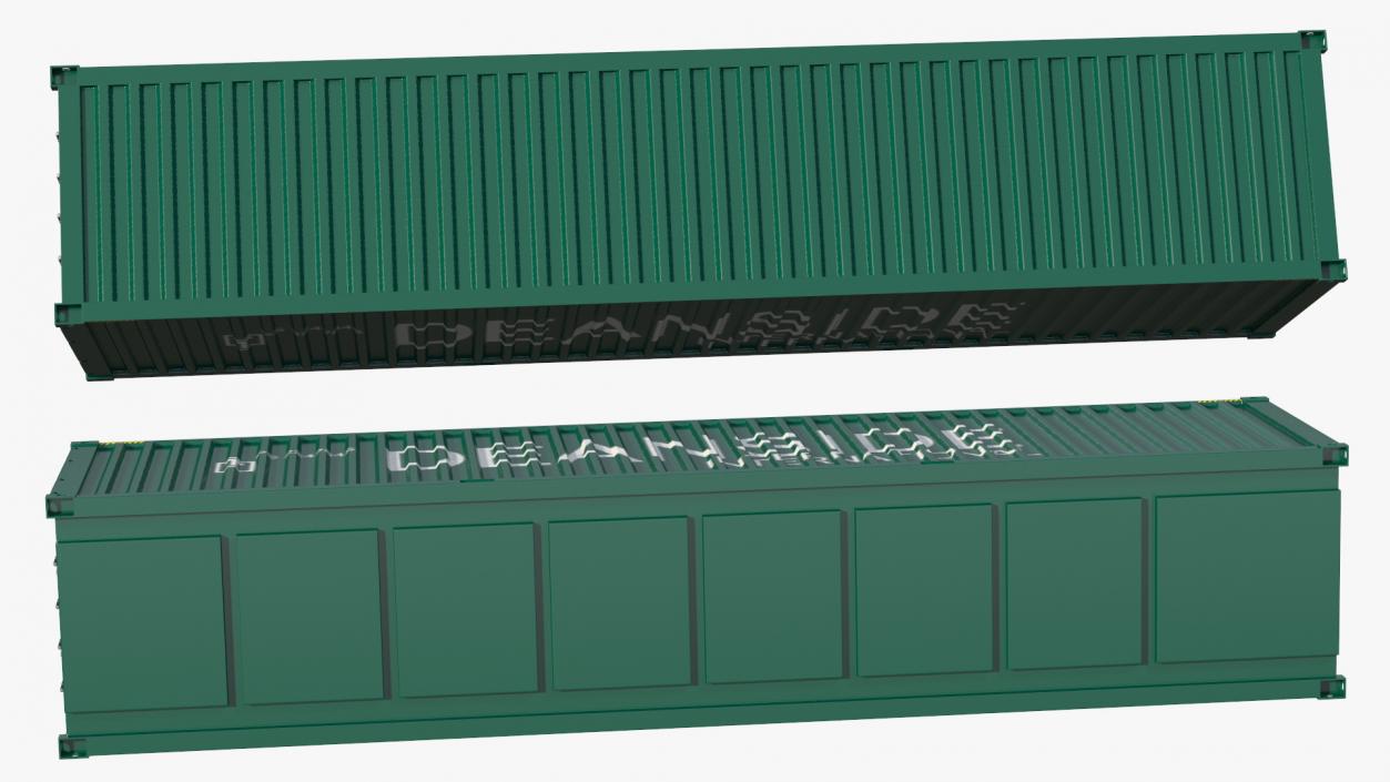 3D model 40ft Double Door Shipping Container