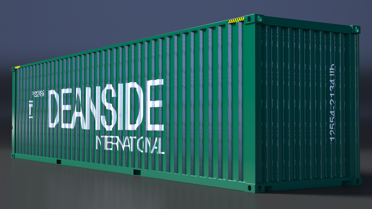 3D model 40ft Double Door Shipping Container