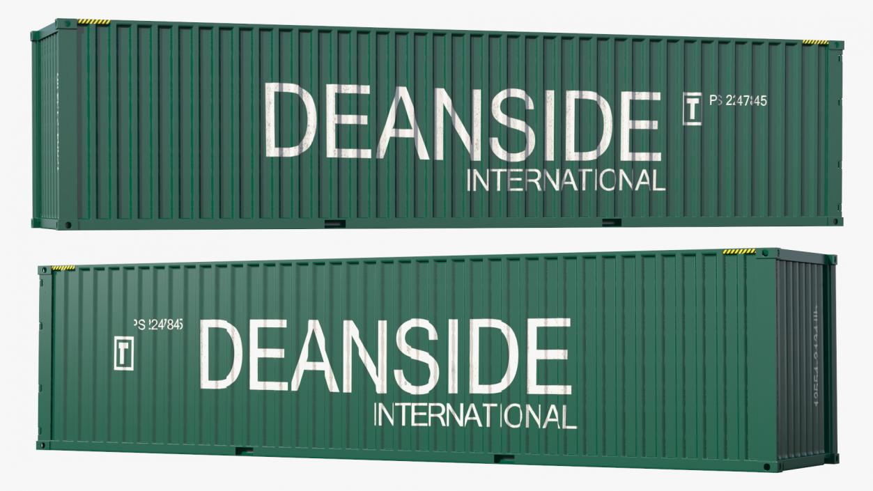 3D model 40ft Double Door Shipping Container