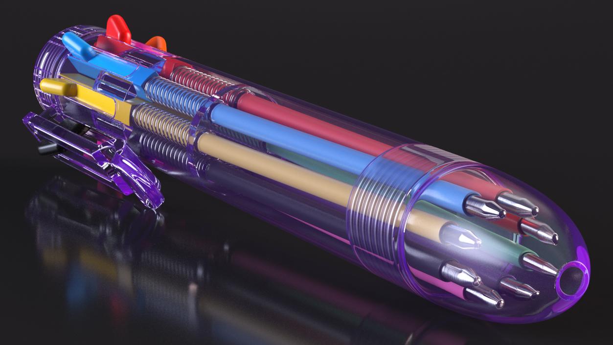 Multicolor Ballpoint Pen 3D model