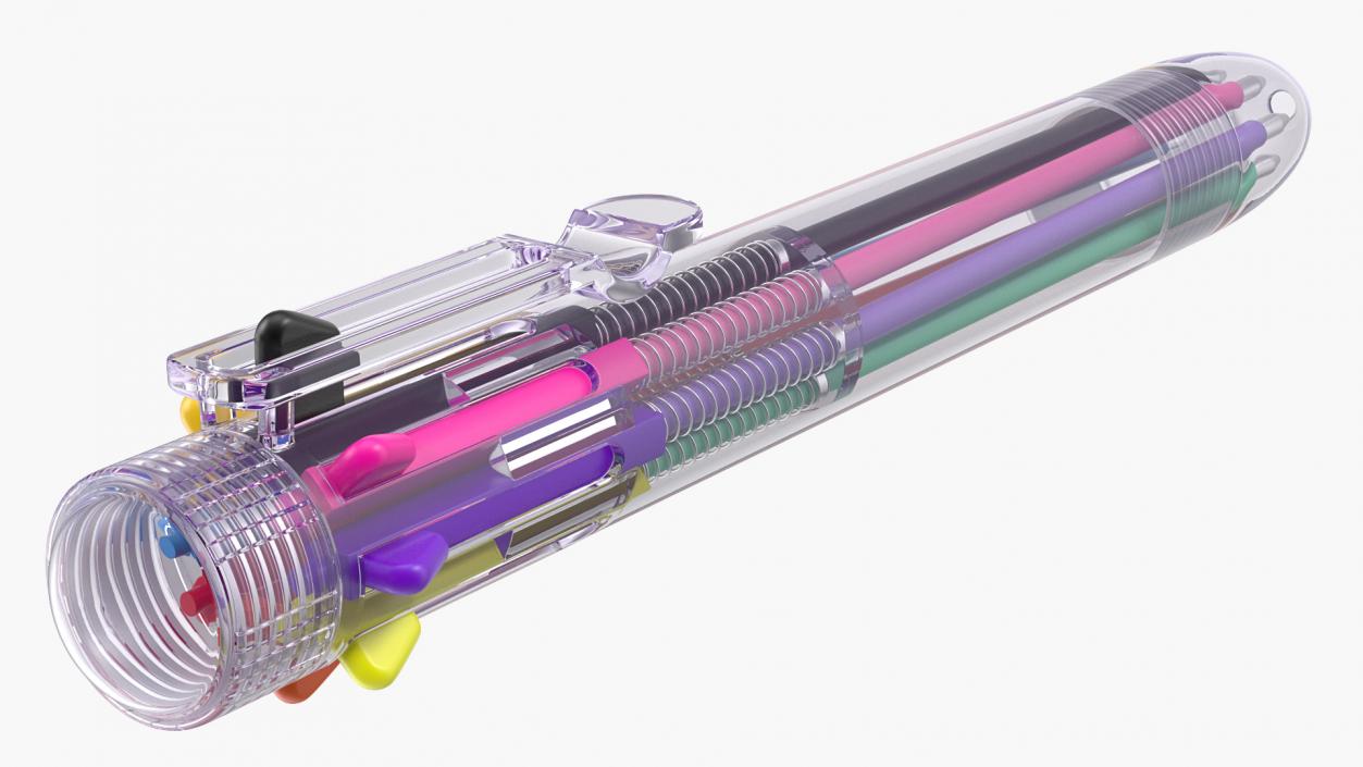 Multicolor Ballpoint Pen 3D model