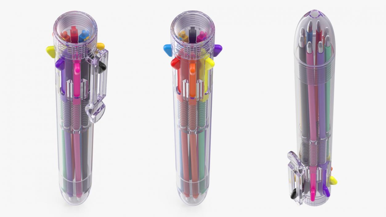 Multicolor Ballpoint Pen 3D model