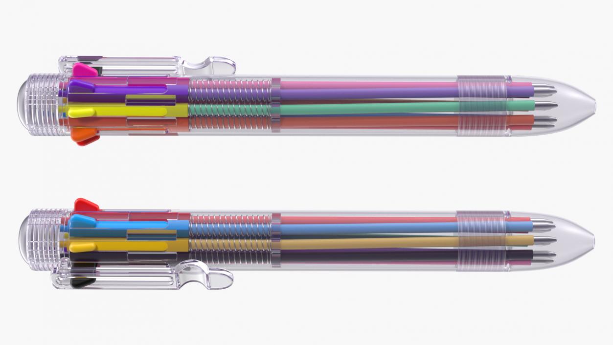 Multicolor Ballpoint Pen 3D model