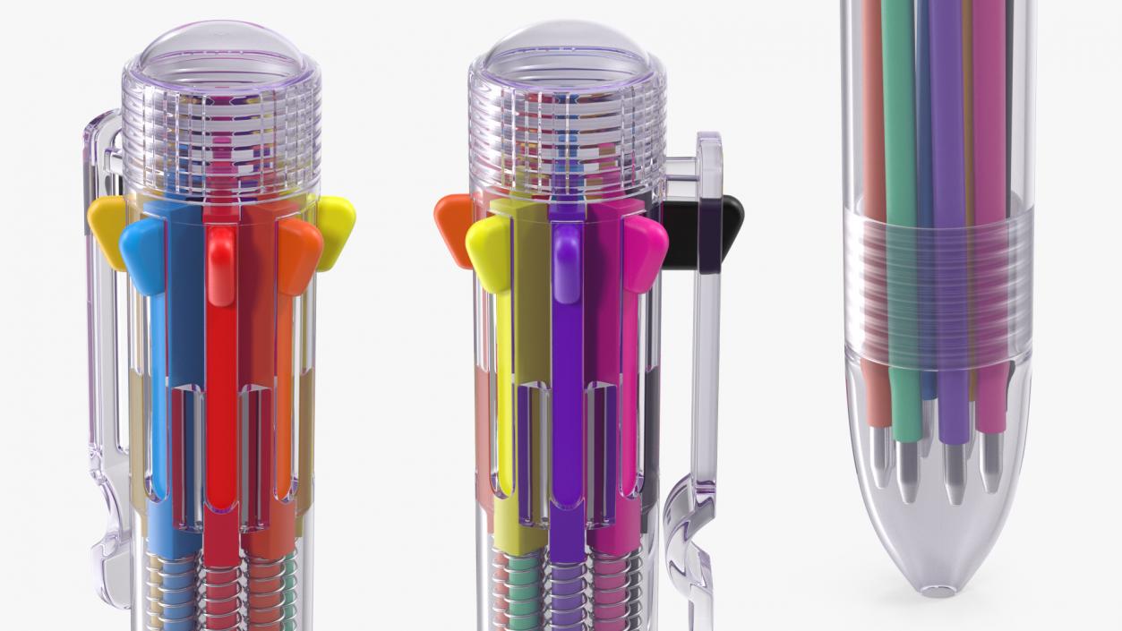 Multicolor Ballpoint Pen 3D model