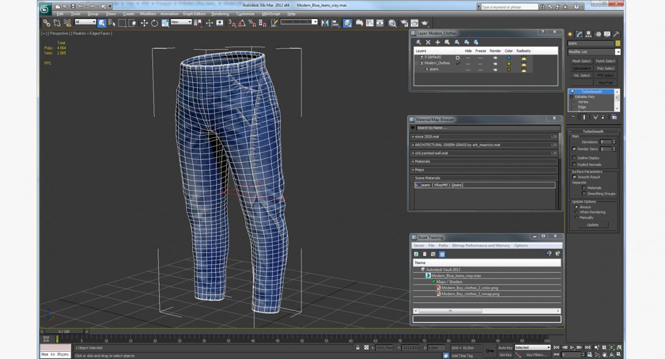 Modern Blue Jeans 3D