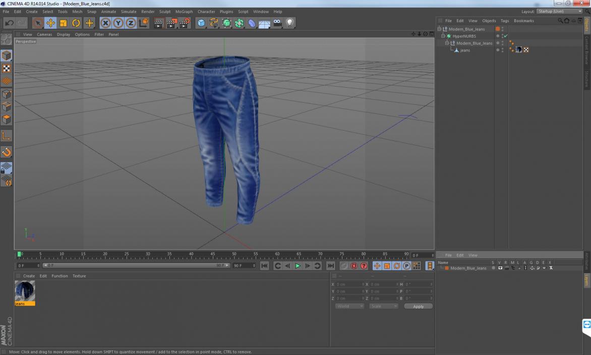 Modern Blue Jeans 3D