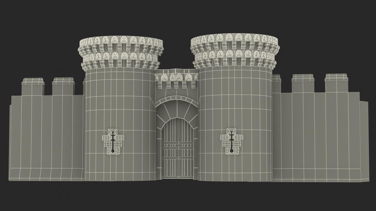 3D model Castle Entrance Gate