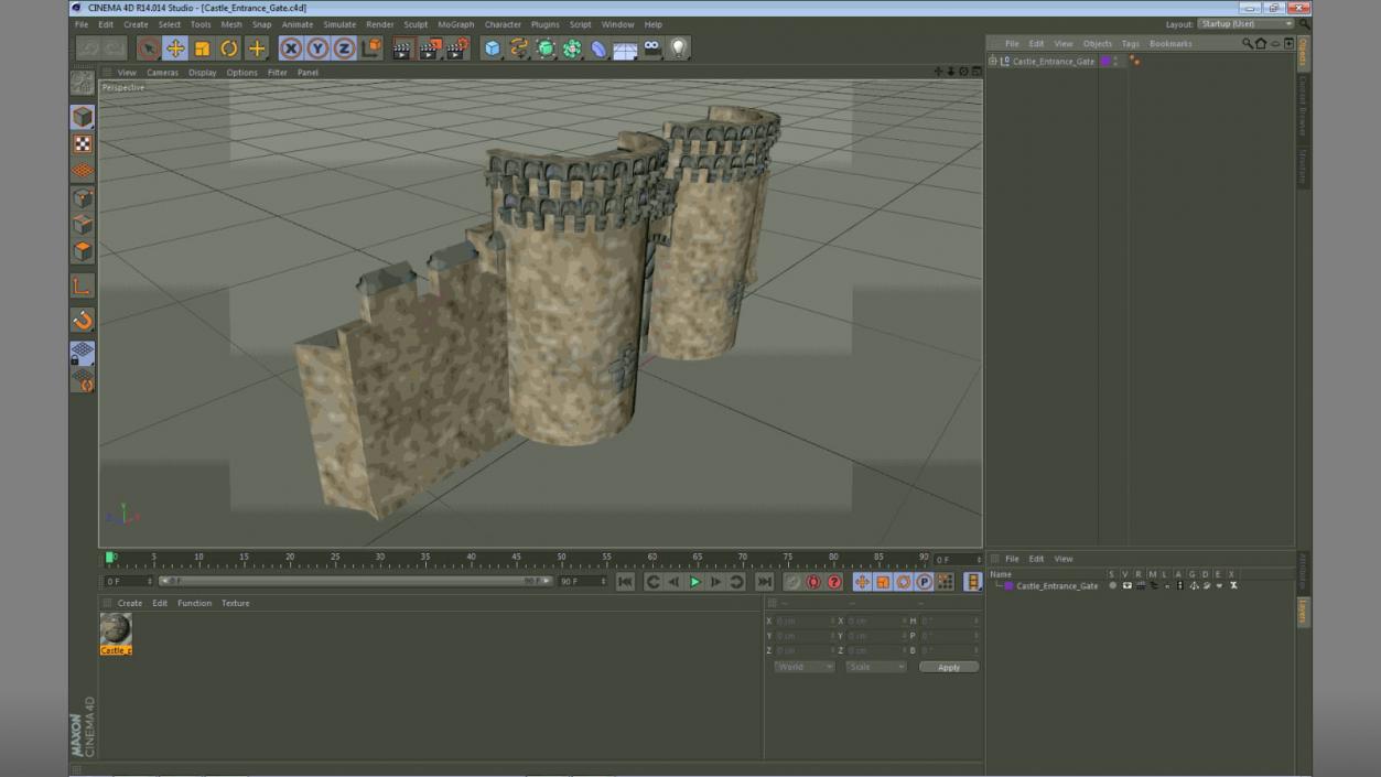 3D model Castle Entrance Gate
