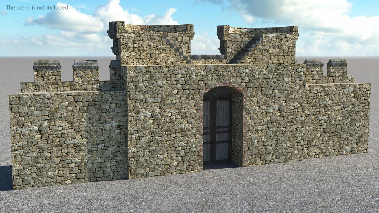 3D model Castle Entrance Gate