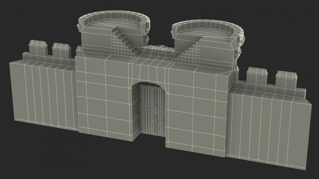 3D model Castle Entrance Gate