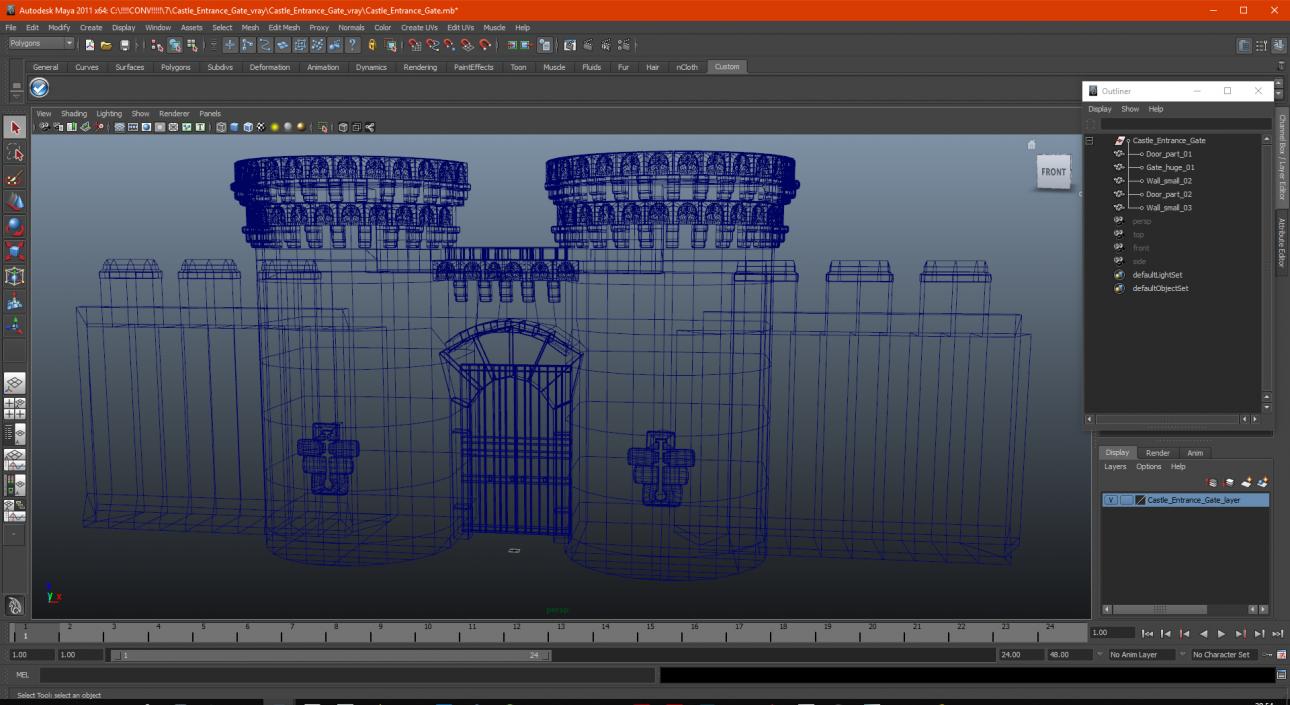 3D model Castle Entrance Gate