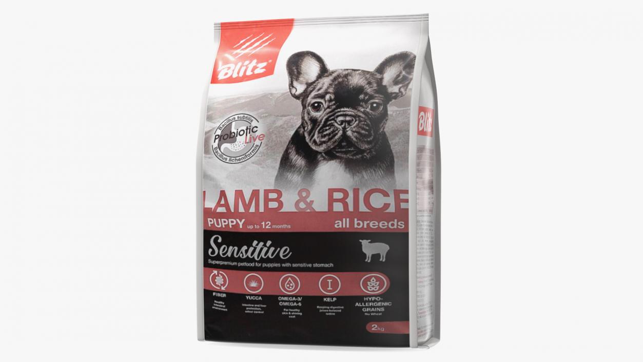 3D model Puppy Food Blitz Lamb and Rice 2 kg