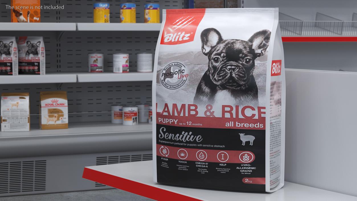 3D model Puppy Food Blitz Lamb and Rice 2 kg