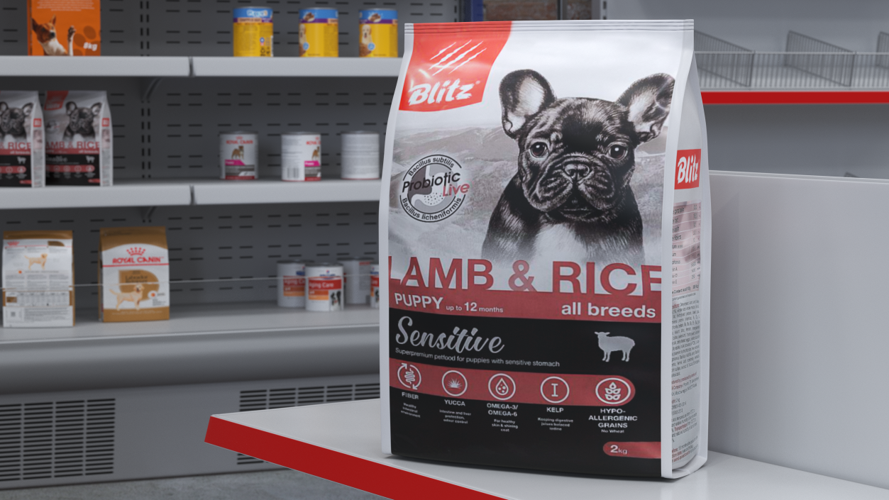 3D model Puppy Food Blitz Lamb and Rice 2 kg