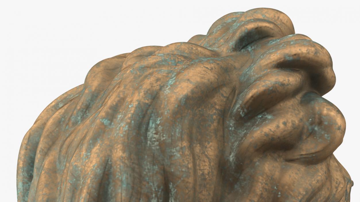 3D model Poseidon Head Bronze