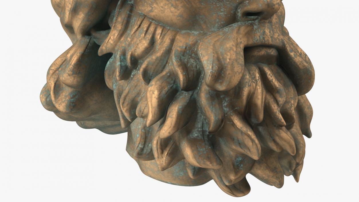 3D model Poseidon Head Bronze