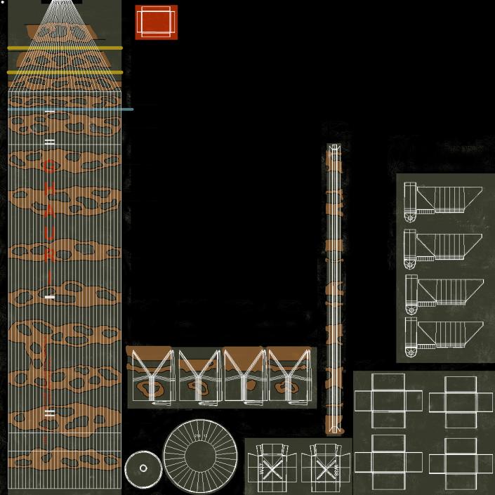 3D Pakistan Ballistic Missile Ghauri model