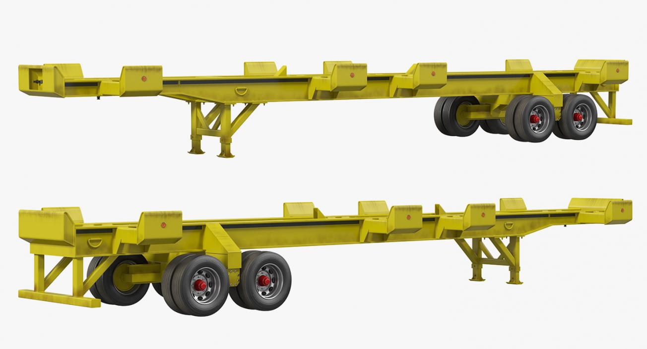 3D Trailer with 20ft ISO Container