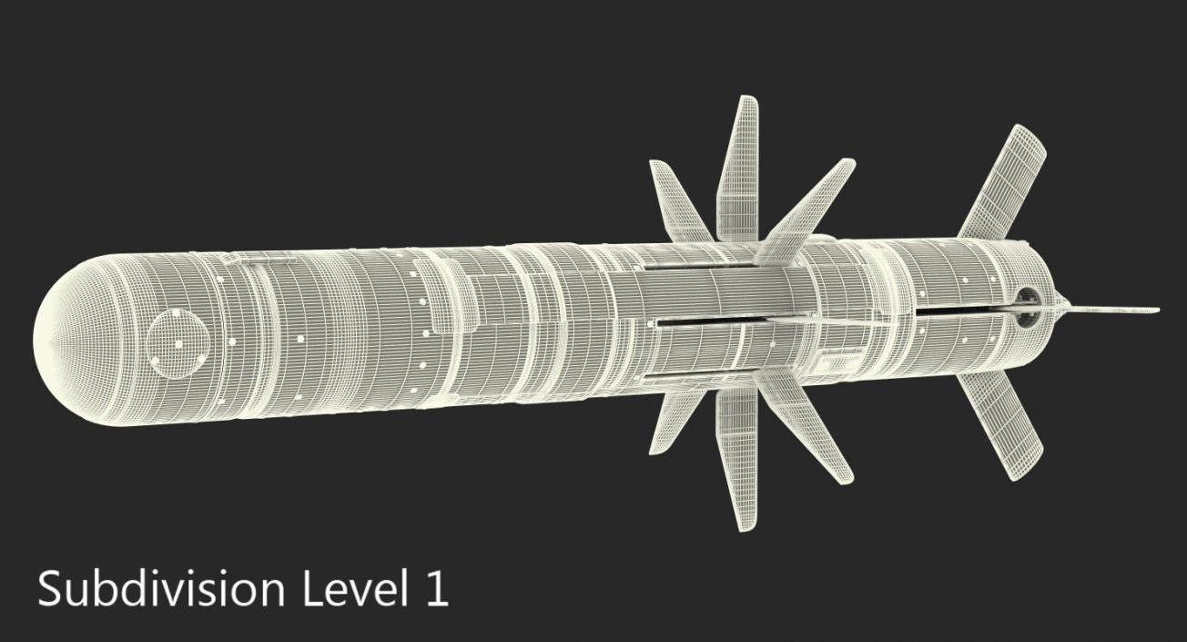 Javelin Missile Rigged 3D