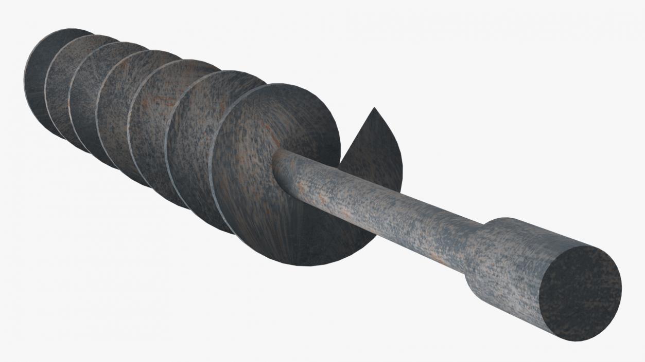 Old Earth Auger Bit 3D model