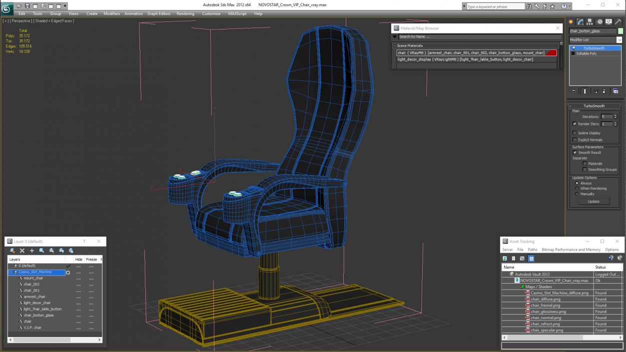 NOVOSTAR Crown VIP Chair 3D model