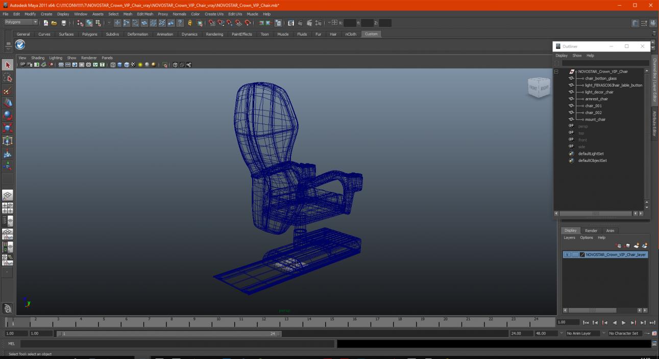 NOVOSTAR Crown VIP Chair 3D model