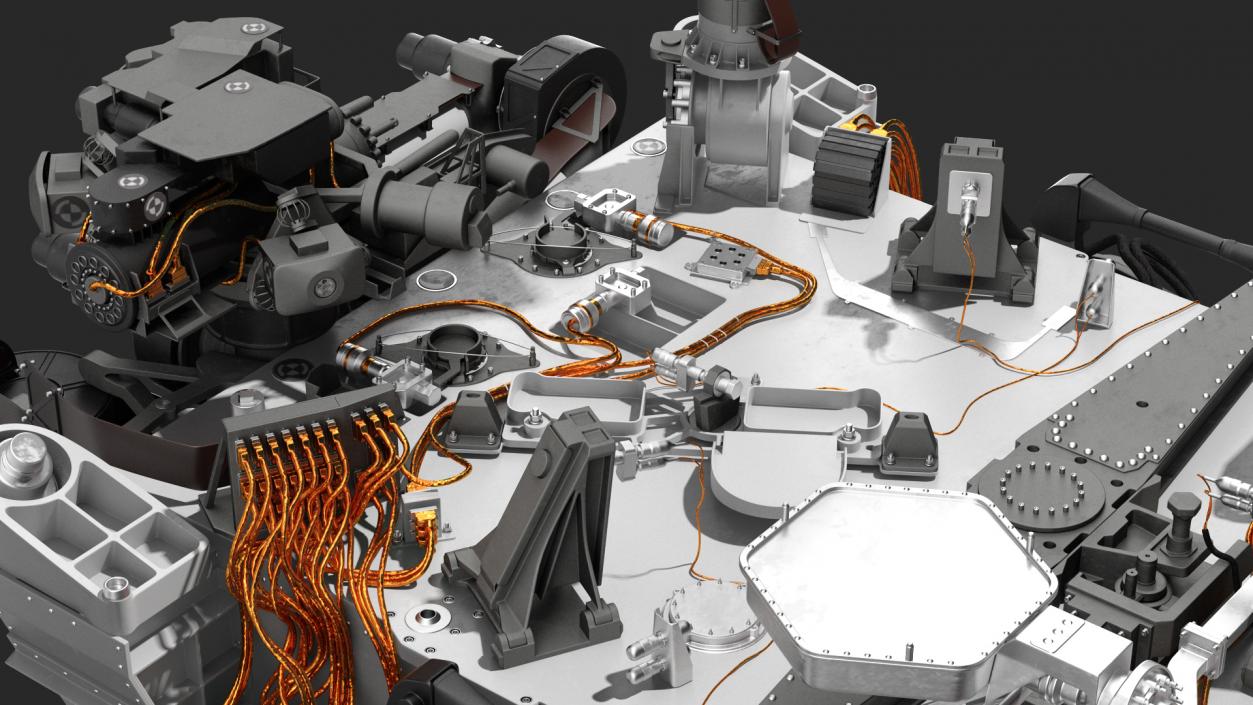 Curiosity Mars Rover Rigged 3D