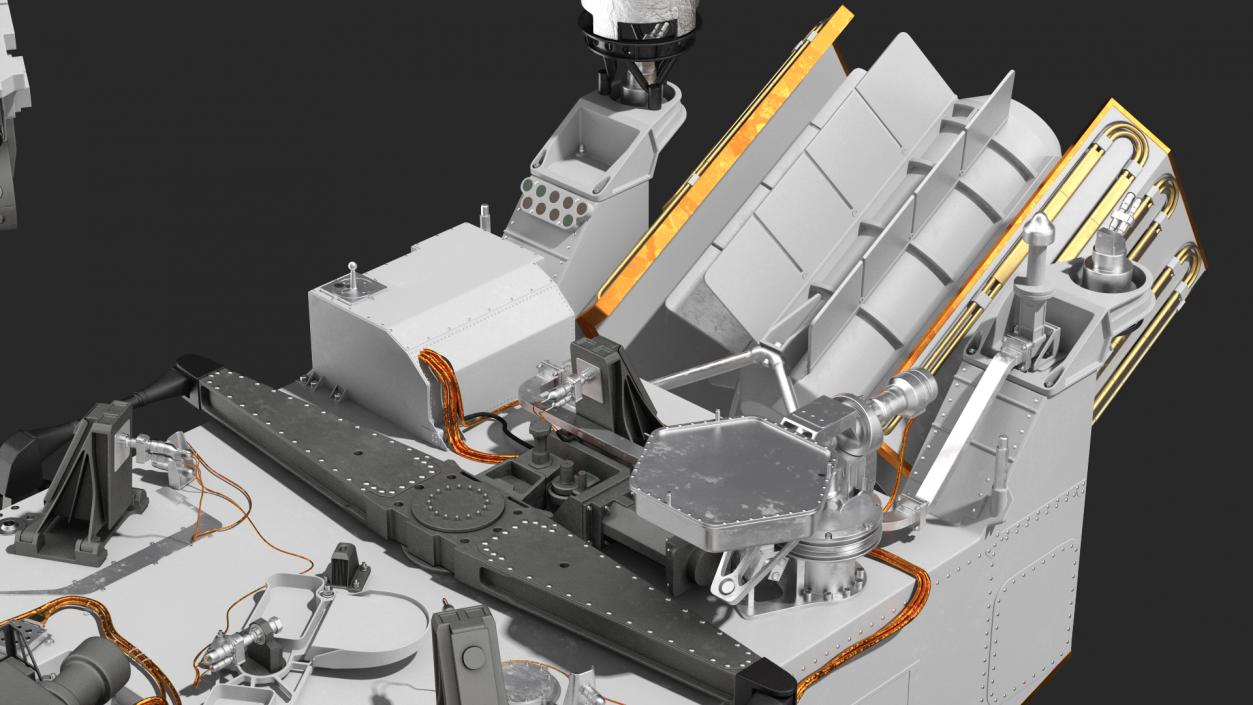 Curiosity Mars Rover Rigged 3D