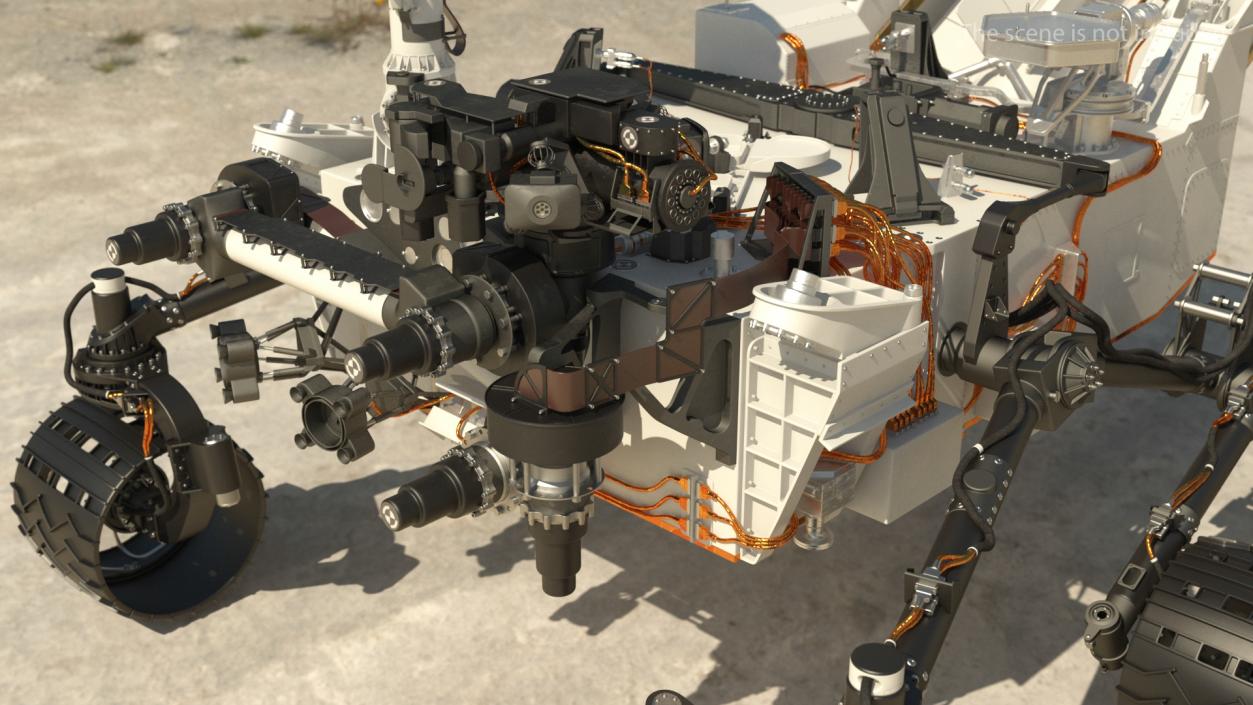 Curiosity Mars Rover Rigged 3D