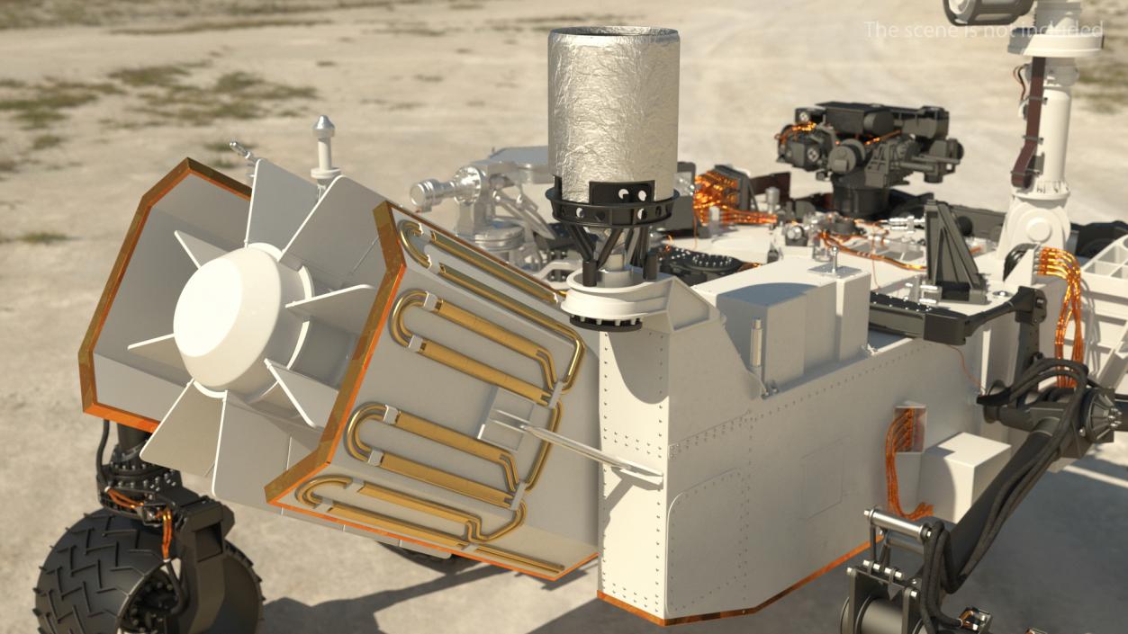 Curiosity Mars Rover Rigged 3D