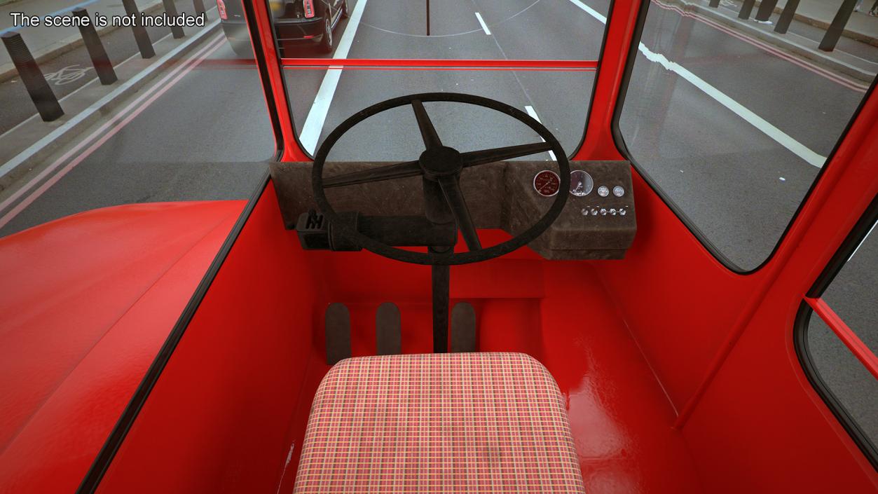 3D London Double Decker Bus Rigged