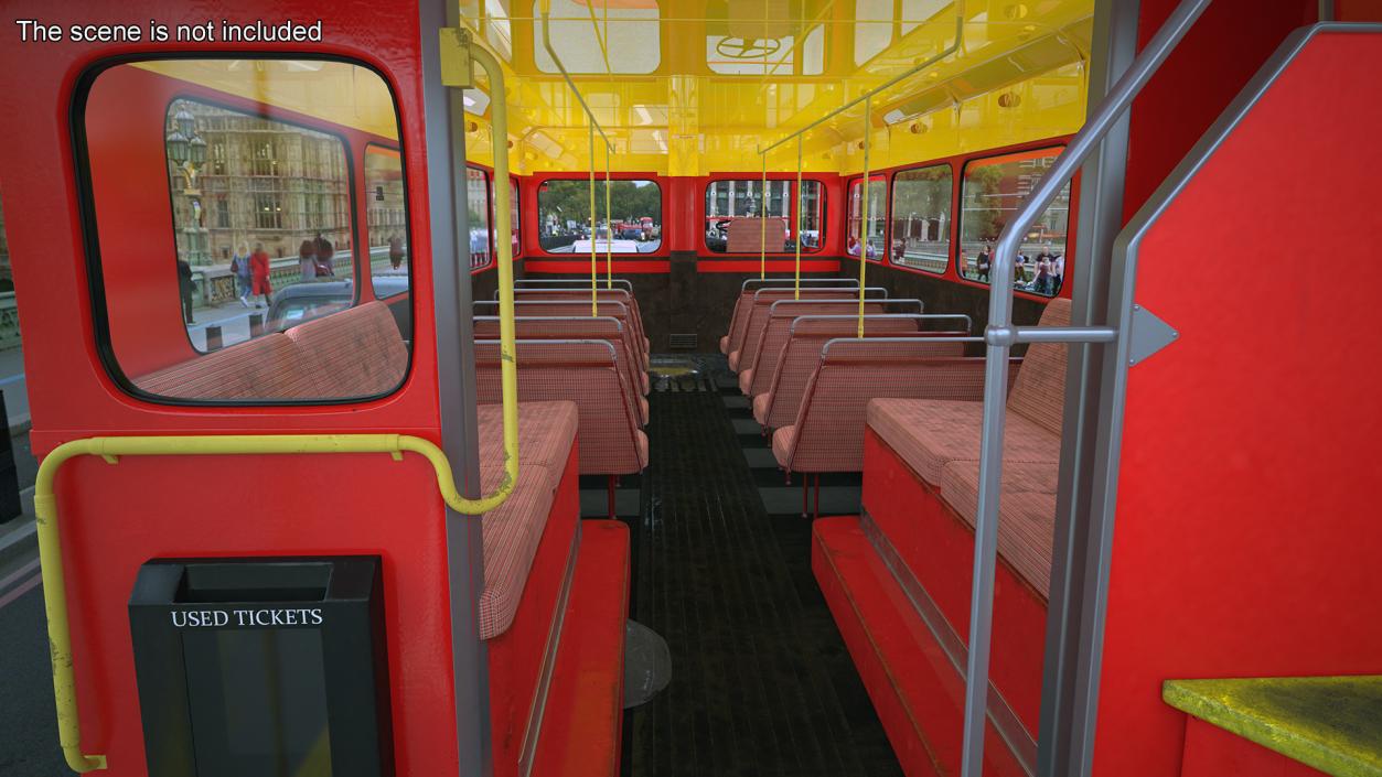 3D London Double Decker Bus Rigged