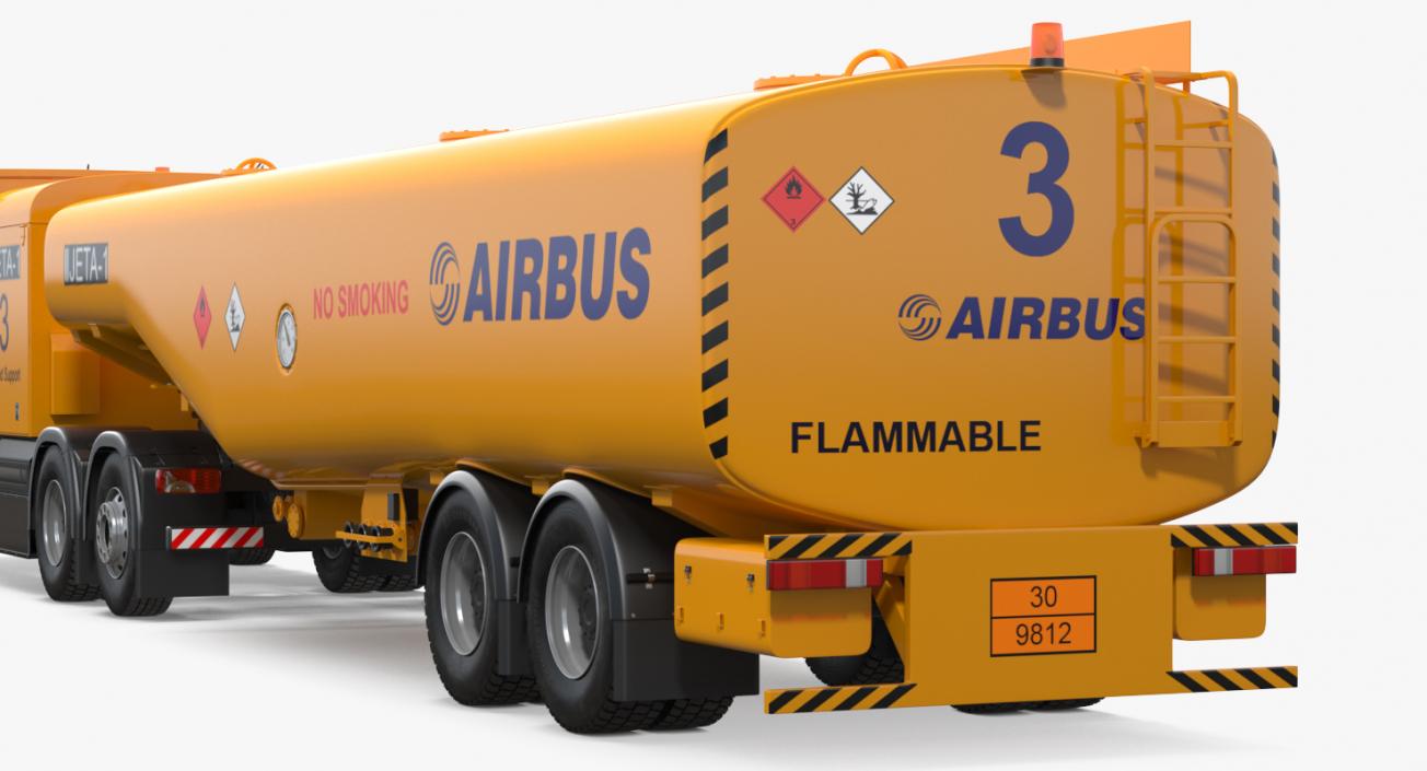 3D model Mercedes-Benz Econic Aviation Refueler Rigged