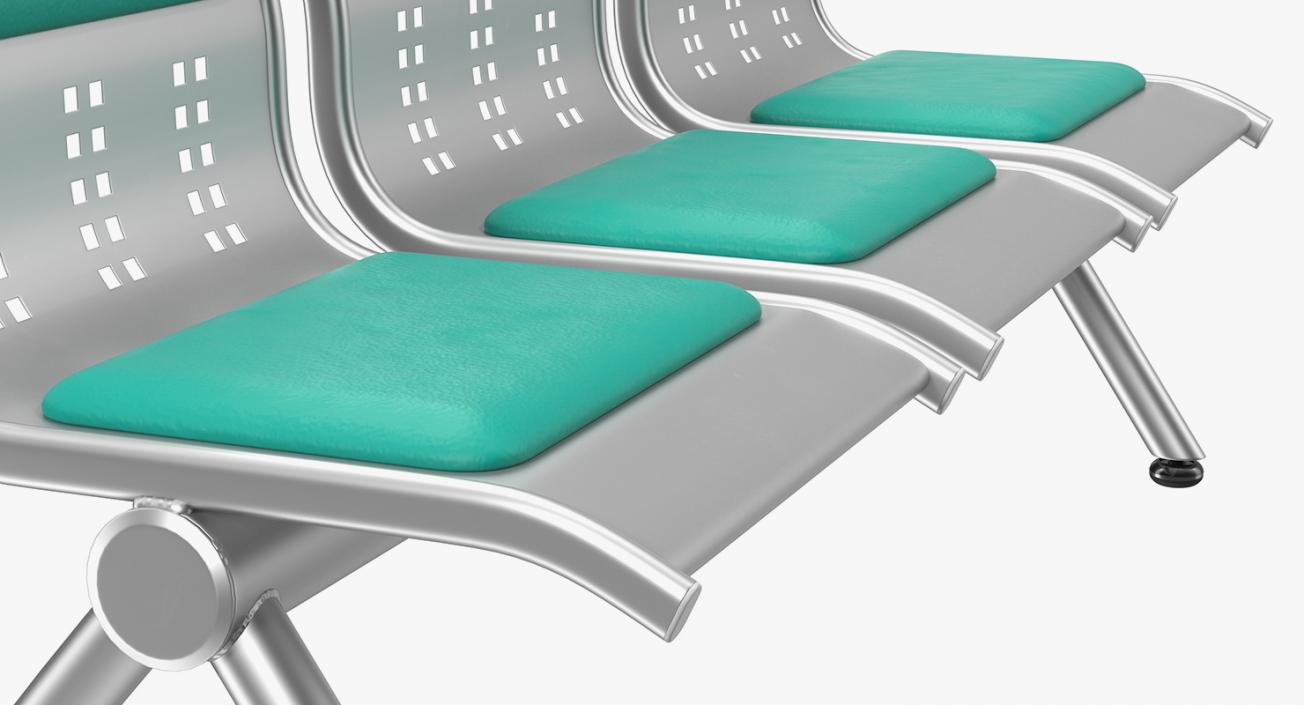 3D model Waiting Room Triple Seats