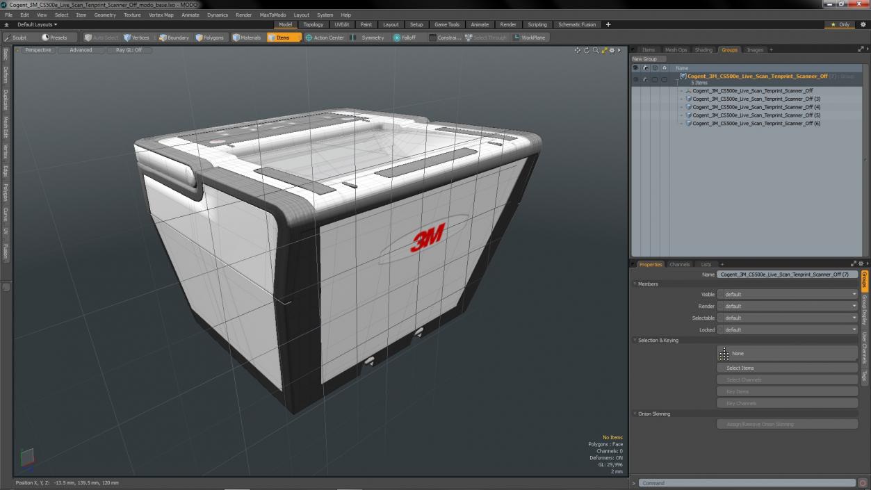 Cogent 3M CS500e Live Scan Tenprint Scanner Off 3D