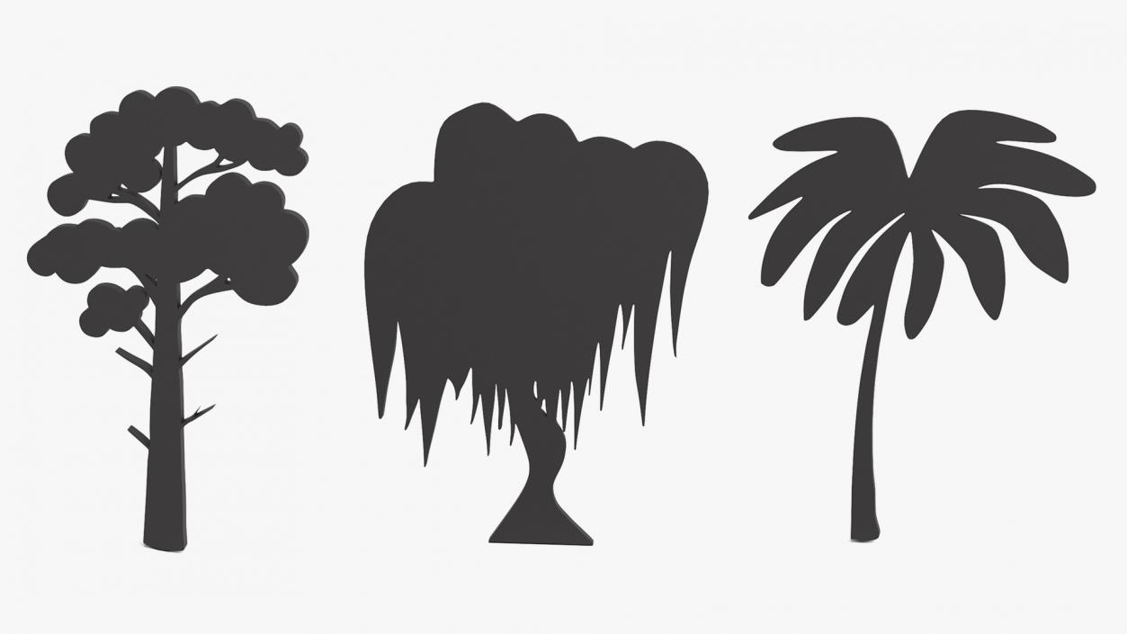 3D model Plant Silhouettes Collection 3