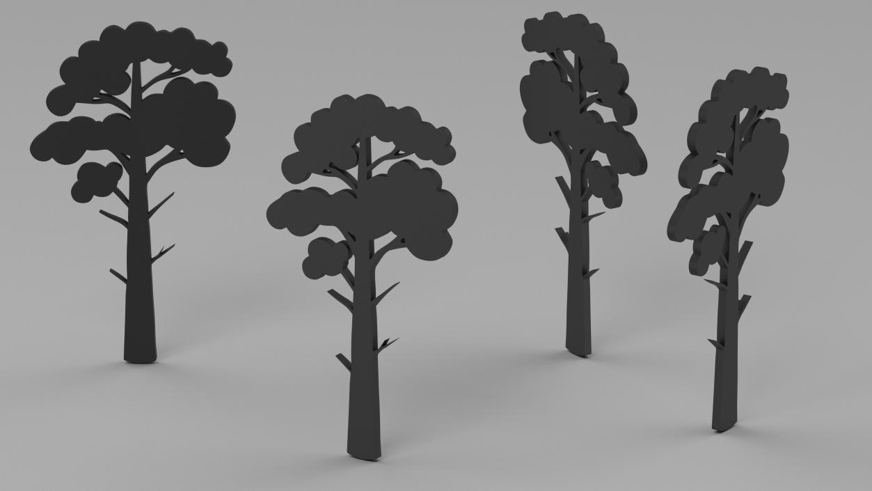 3D model Plant Silhouettes Collection 3