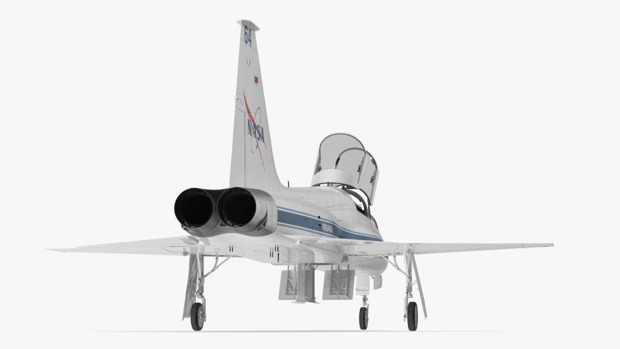 3D NASA T-38 Talon Trainer Jet White model