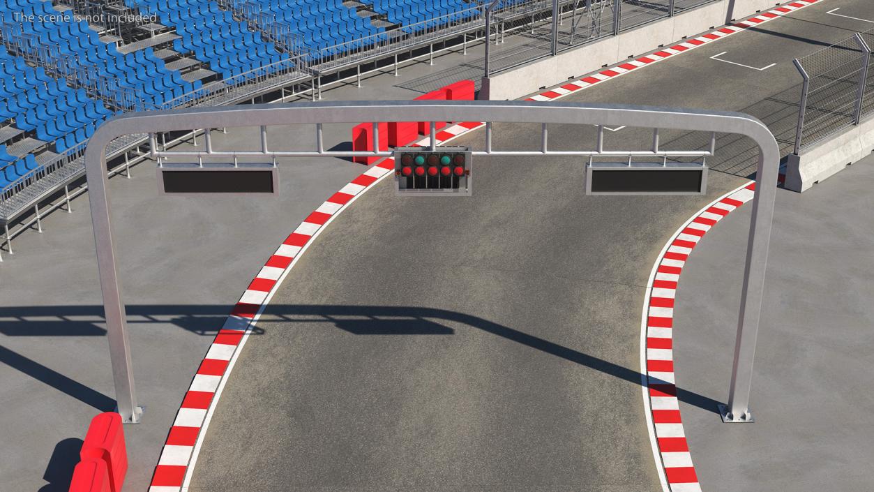 Racing Road Surface 3D model