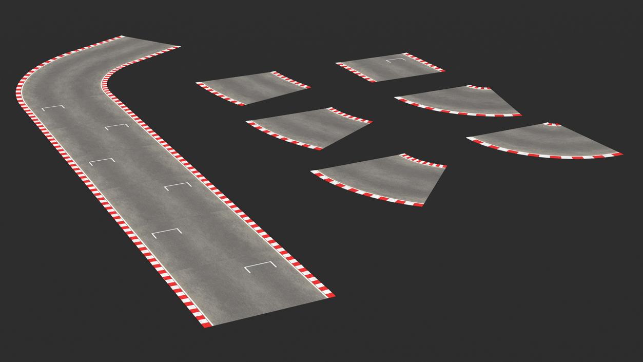 Racing Road Surface 3D model