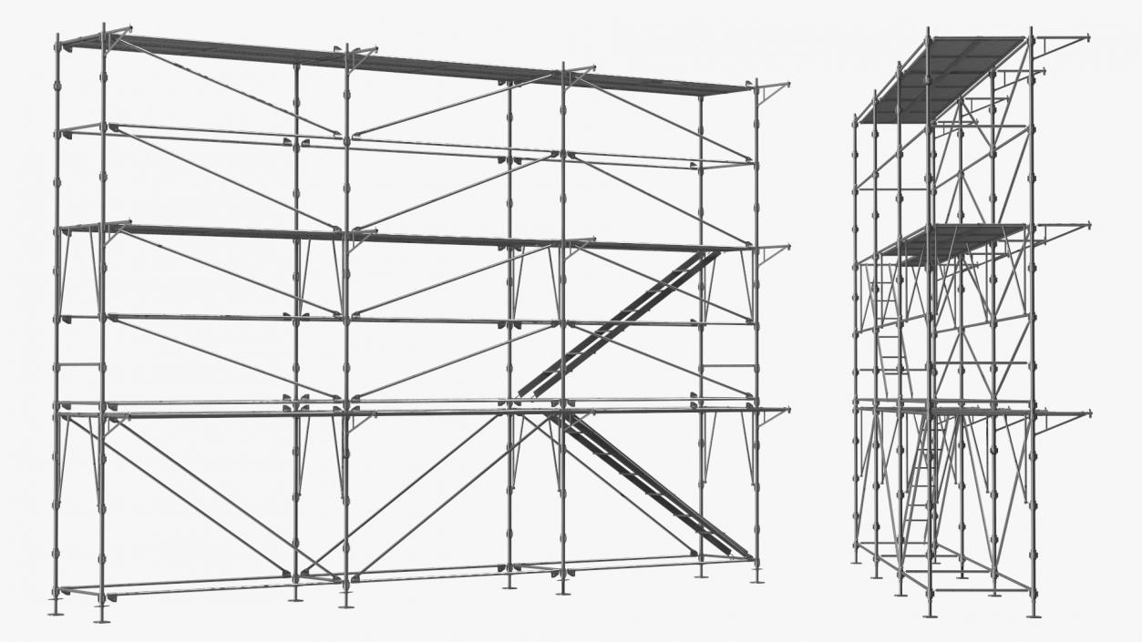 Construction Scaffolding 3D model