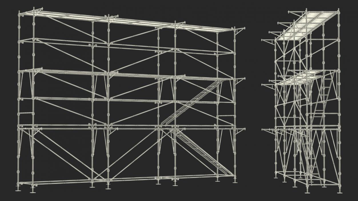 Construction Scaffolding 3D model